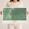 Map of Lamar, Oklahoma, 12 x 18 inch unframed archival matte print