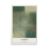 Map of Lambert, Oklahoma, 12 x 18 inch unframed archival matte print