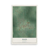 Map of Maud, Oklahoma, 12 x 18 inch unframed archival matte print
