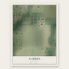 Nardin, Oklahoma map print, the full design