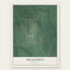 Nelagoney, Oklahoma map print, the full design