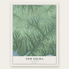 New Eucha, Oklahoma map print, the full design