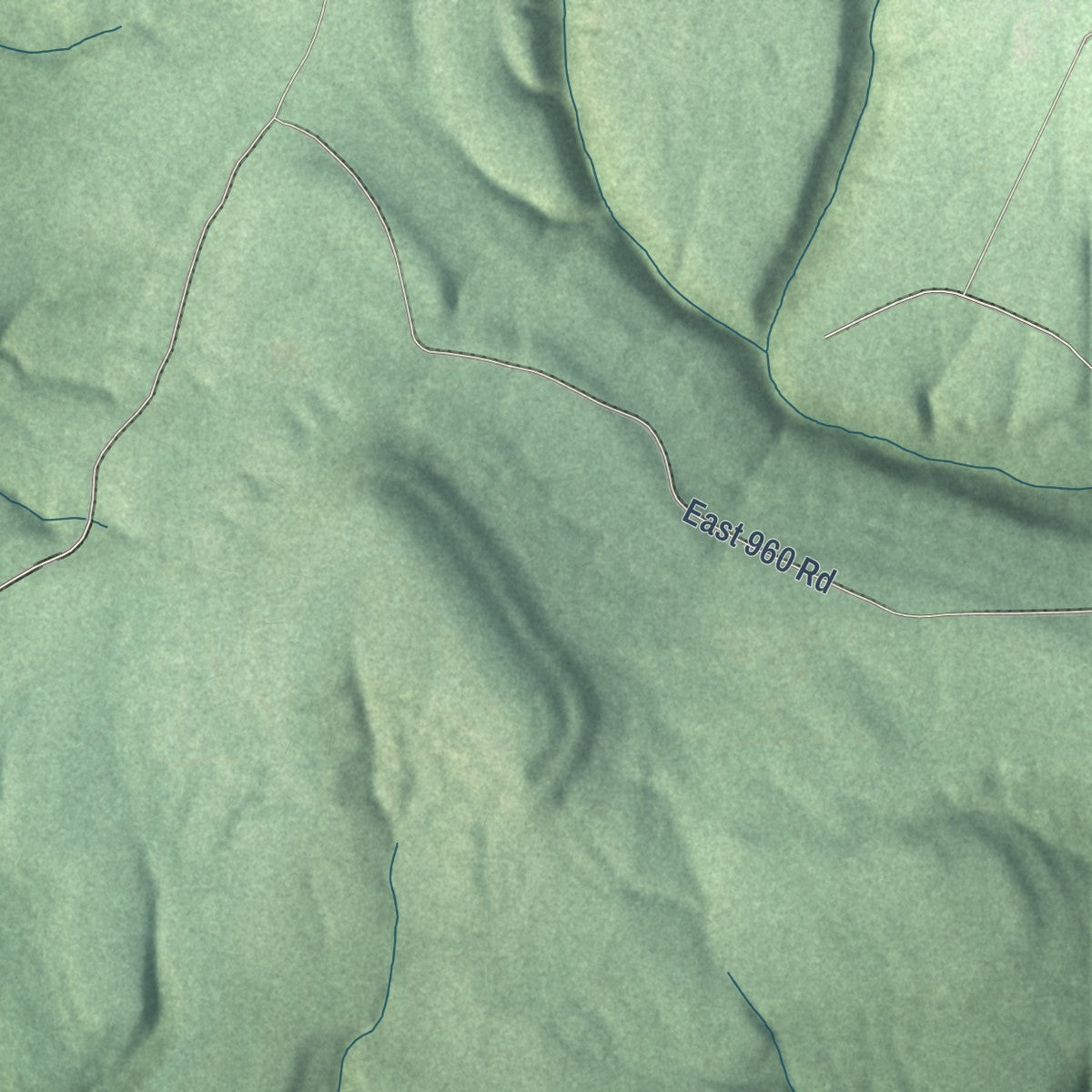 Close-up of the map of Nicut, Oklahoma print showing street and building detail
