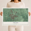 Map of Owasso, Oklahoma, 12 x 18 inch unframed archival matte print