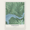 Pump Back, Oklahoma map print, the full design