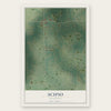 Scipio, Oklahoma map print, the full design