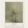 Selman, Oklahoma map print, the full design