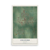 Map of Stratford, Oklahoma, 12 x 18 inch unframed archival matte print