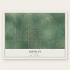 Sunray, Oklahoma map print, the full design