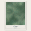 Welty, Oklahoma map print, the full design