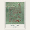White City, Oklahoma map print, the full design