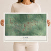Map of Yale, Oklahoma, 12 x 18 inch unframed archival matte print