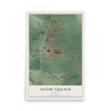 Map of Adair Village, Oregon, 12 x 18 inch unframed archival matte print