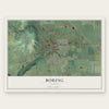 Boring, Oregon map print, the full design