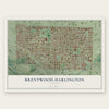 Brentwood-Darlington, Oregon map print, the full design