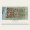Buckman, Oregon map print, the full design