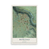 Map of Butte Falls, Oregon, 12 x 18 inch unframed archival matte print