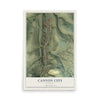 Map of Canyon City, Oregon, 12 x 18 inch unframed archival matte print