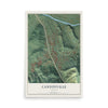 Map of Canyonville, Oregon, 12 x 18 inch unframed archival matte print