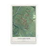 Map of Cave Junction, Oregon, 12 x 18 inch unframed archival matte print