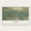 Cayuse, Oregon map print, the full design