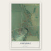 Cheshire, Oregon map print, the full design