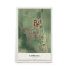 Map of Coburg, Oregon, 12 x 18 inch unframed archival matte print