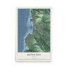 Map of Depoe Bay, Oregon, 12 x 18 inch unframed archival matte print