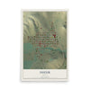 Map of Dufur, Oregon, 12 x 18 inch unframed archival matte print