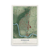 Map of Durham, Oregon, 12 x 18 inch unframed archival matte print