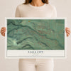 Map of Falls City, Oregon, 12 x 18 inch unframed archival matte print
