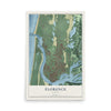 Map of Florence, Oregon, 12 x 18 inch unframed archival matte print