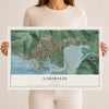 Map of Garibaldi, Oregon, 12 x 18 inch unframed archival matte print