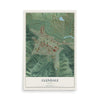 Map of Glendale, Oregon, 12 x 18 inch unframed archival matte print