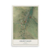 Map of Grass Valley, Oregon, 12 x 18 inch unframed archival matte print