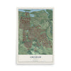 Map of Gresham, Oregon, 12 x 18 inch unframed archival matte print
