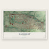 Hayhurst, Oregon map print, the full design