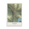 Map of Heppner, Oregon, 12 x 18 inch unframed archival matte print