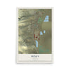Map of Hines, Oregon, 12 x 18 inch unframed archival matte print