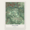 Holcomb, Oregon map print, the full design
