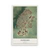 Map of Hubbard, Oregon, 12 x 18 inch unframed archival matte print
