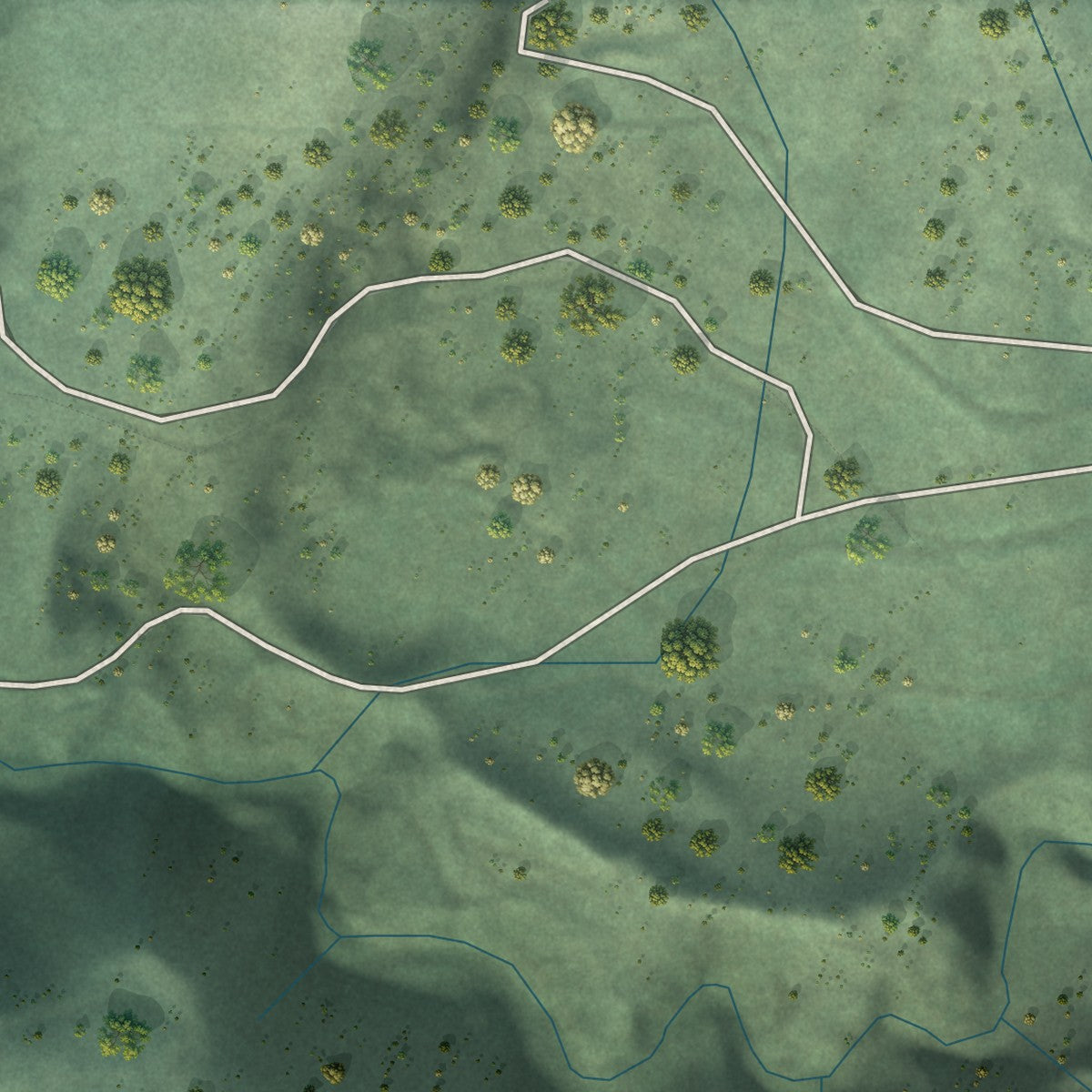 Second close-up of the map of Idanha, Oregon print showing more streets and buildings