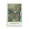Map of Independence, Oregon, 12 x 18 inch unframed archival matte print