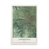 Map of Jacksonville, Oregon, 12 x 18 inch unframed archival matte print