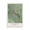Map of Johnson City, Oregon, 12 x 18 inch unframed archival matte print