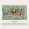 Kerns, Oregon map print, the full design