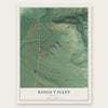 Kings Valley, Oregon map print, the full design