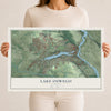 Map of Lake Oswego, Oregon, 12 x 18 inch unframed archival matte print