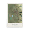 Map of Lakeview, Oregon, 12 x 18 inch unframed archival matte print