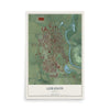 Map of Lebanon, Oregon, 12 x 18 inch unframed archival matte print